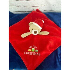 My 1st Christmas Baby Starters Lovey‎ EUC Soft Comfort Bear Bear Comfy